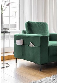 Tmavozelené menčestrové kreslo Lofty Lilly – Miuform