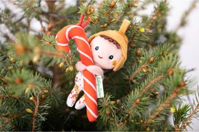 Lilliputiens - vianočný škriatok s cukrovou paličkou a čiapočkou