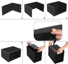 Organizér na topánky Lexy čierny