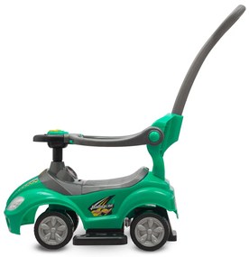 Detské odrážadlo s vodiacou tyčou 3v1 Baby Mix Mega Car zelené