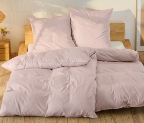 Posteľná bielizeň z bavlny a saténu, ružová, štandardná veľkosť