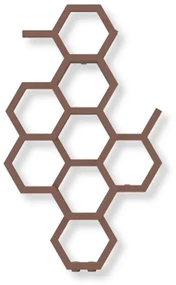 Terma Hex 821x486 vodný radiátor Bright Copper ZX