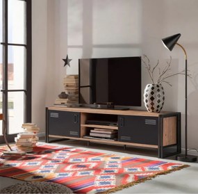 TV stolík Cosmo I borovica/čierna
