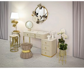 Konzolový stolík v béžovo-zlatej farbe 40x120 cm Beauty – Mauro Ferretti