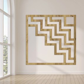 SENTOP | Geometrická drevená dekorácia na stenu | Moderný dizajn | SENTOP HDF0397-A