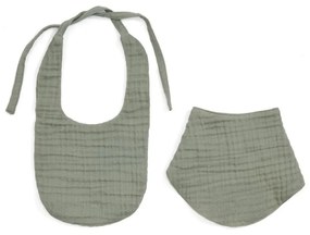 Zelené mušelínové podbradníky v súprave 2 ks Prune – Kave Home