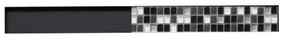 Odtokový žľab 2 v 1 nízky MEXEN FLAT BLACK 90 cm - vzor G13