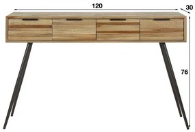 Toaletný stolík/Konzola Teca 27-13 Teak drevo  - Komfort-nábytok