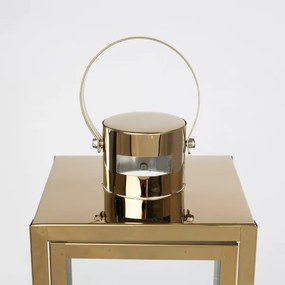 Zlatá dekoratívna lucerna 49 cm