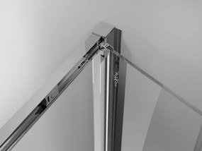 Mexen Exo, sprchovací kút so skladacími dverami 70 x 80 cm, 6mm číre sklo, chrómový profil, 816-070-080-01-00