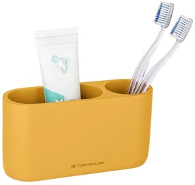 Téglik na zubné kefky z polyresínu v horčicovej farbe Tom Tailor T-Color Bath – Wenko