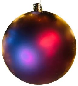 DECOLED Vianočné ozdoby - sada plastových guliek 24 ks, d.6 cm, bordová, 12x matná, 12x lesklá