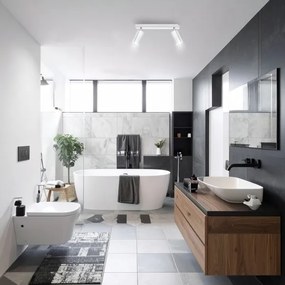 Brilagi - Kúpeľňové bodové svietidlo SELE 2xGU10/30W/230V IP44 lesklý chróm