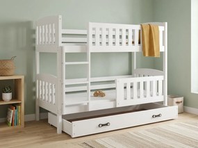 Poschodová posteľ KUBO 190x90 | biela