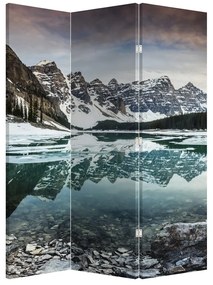 Paraván - Jazero v zime (126x170 cm)