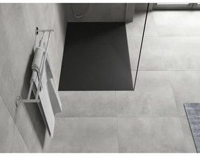 Mexen Hugo, SMC obdĺžniková sprchová vanička 130 x 80 cm, čierna matná, 42708013