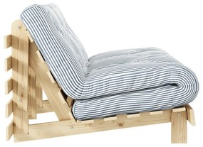 Biela/svetlo modrá rozkladacia pohovka 140 cm Roots - Karup Design