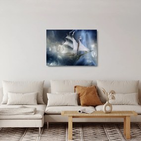 Sklenený obraz - Loď duchov (70x50 cm)