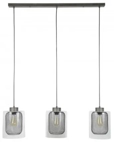 Luster 72-52 3 x Ø20cm Grid glass - PRODUKT JE SKLADOM U NÁS - 1Ks  - Komfort-nábytok