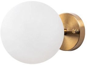 Nástenné svietidlo v bielej a bronzovej farbe ø 15 cm Atmaca – Opviq lights