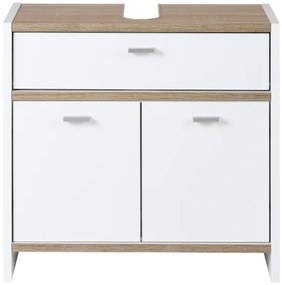 Livarno home Skrinka pod umývadlo, biela, 58 x 55 x 28 cm  (100392443)