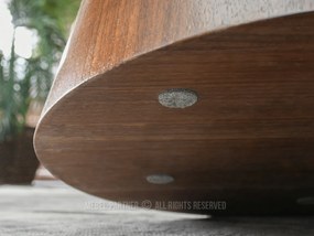 Konferenčný stolík Otava 80 (orech). Vlastná spoľahlivá doprava až k Vám domov. 1111682