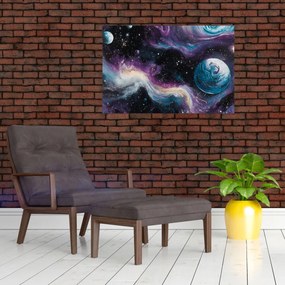 Obraz - Maľovaný vesmír (90x60 cm)