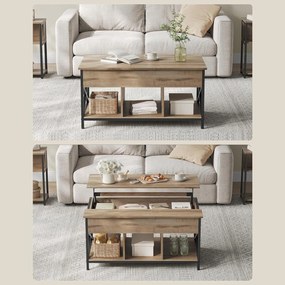 Konferenčný stolík, rozkladací stolík, ťavia hnedá