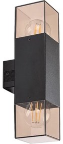 Rabalux 77081 - Vonkajšie nástenné svietidlo LOANDA 2xE27/60W/230V IP54 čierna