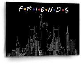 Sablio Obraz Seriál Priatelia FRIENDS Obrysy - 90x60 cm