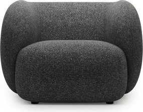 Tmavosivé kreslo Kate – Micadoni