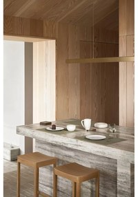 Hnedý dekoratívny drevený úložný box 11x11x3 cm Square S – LIND DNA