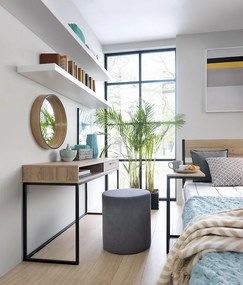 BLACK RED WHITE Gamla TOL1S toaletný stolík dub grandson / čierna