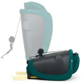 KINDERKRAFT - Autosedačka FIX2GO i-Size 76-150 cm tyrkysová
