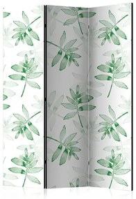 Paraván - Watercolour Branches [Room Dividers] Veľkosť: 135x172, Verzia: Obojstranný