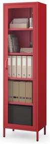 Vitrína LUIGI, 500 x 1800 x 350 mm, Modern: červená