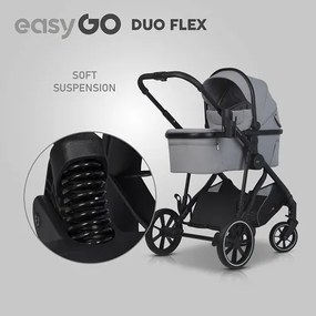 Súrodenecký kočík EasyGo Duoflex Cloudy Gray