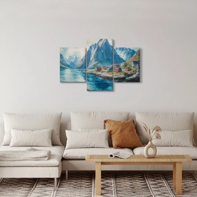 Obraz - Nórska dedinka (90x60 cm)