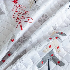 Prehoz na posteľ JINGLE, biely Rozmer: 170 x 210 cm