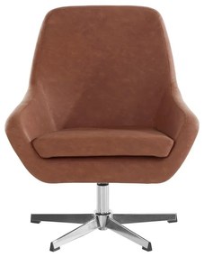 Hnedé kreslo z imitácie kože Naomi - Støraa