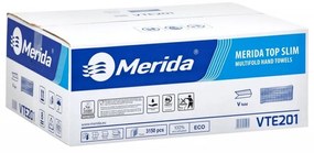 Papierové uteráky Merida Top Slim, 3150 ks, biela