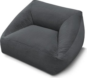 Tmavosivý sedací vak z umelej kožušiny Lilibet – Bobochic Paris