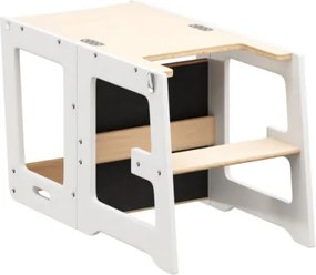 Učiaca veža 3v1 Mooby 35 naturálna / biela