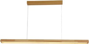Brilagi - Závesný LED luster na lane UMEA WOOD LED/30W/230V 120 cm, kaučukovník