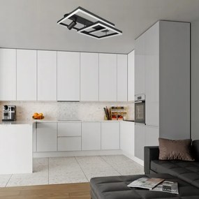 LED stropné svietidlo LED/38W/230V + 1xGU10/30W čierne