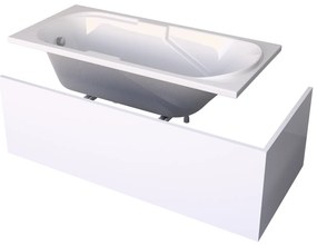Gamma Support, akrylátová vaňa 150x70x40 cm, biela lesklá, GMA-WAN-SUP-15070