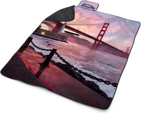 Sablio Plážová deka Golden Gate: 200x140 cm