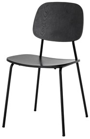 Čierna jedálenská stolička Monza - Bloomingville