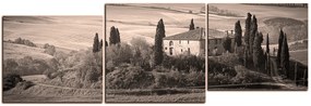 Obraz na plátne - Talianská venkovská krajina - panoráma 5156QE (150x50 cm)