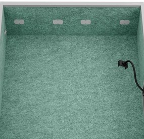 Sally 1150mm korpus Szary - siedzisko Zielony